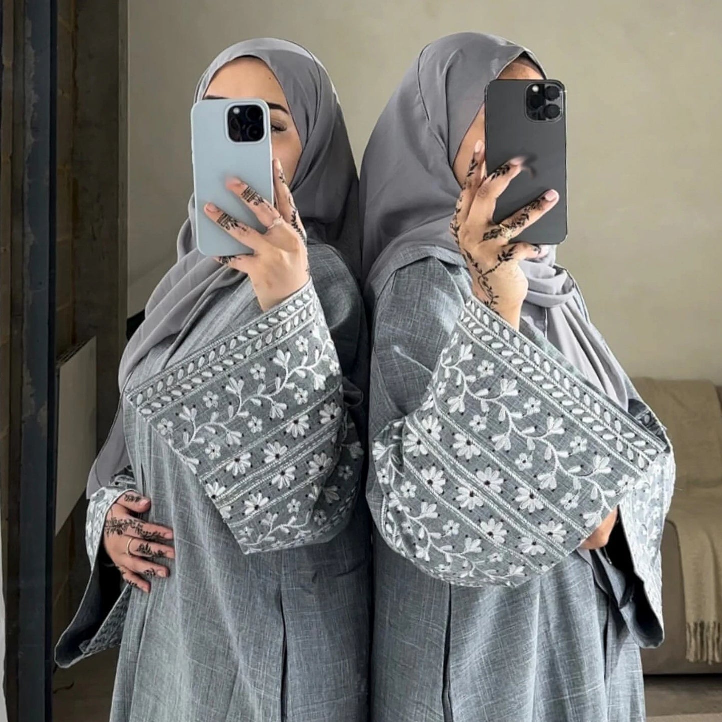 Open Abaya Muslim Cardigan Maxi Dress Women Embroidery Kaftan Islamic Clothing Caftan Marocain Femme Kebaya Robe Kimono Abayas